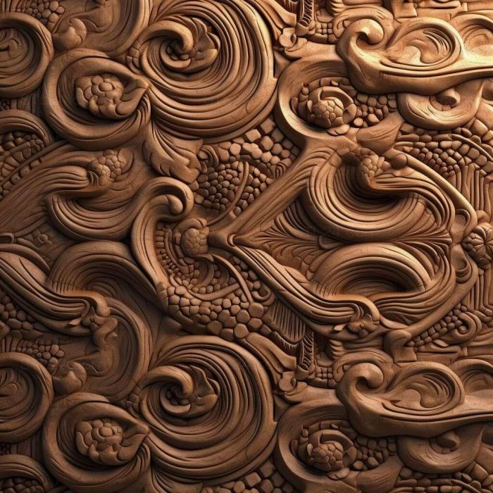 Patterns and decorations (stl seamless 3, PATTERN_1119) 3D models for cnc